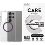Panzer Калъф CARE - Urban Combat, Galaxy S25 Ultra, Plum Purple Qi, прозрачен (5715685016998)