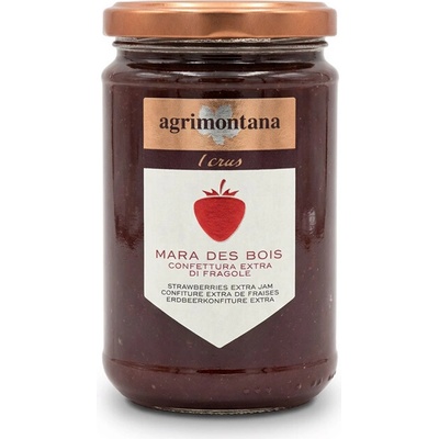 Agrimontana Džem extra speciální 72% jahoda Mara des bois, 340 g