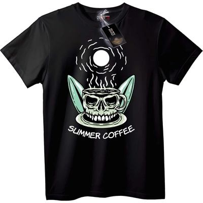 NOONEBRAND Тениска Лятна Кафява Skull - S, Black