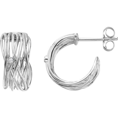 Hot Diamonds Očarujúce strieborné náušnice String DE895