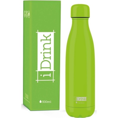 I Drink Nerezová kovová termoska lime zelená 500 ml