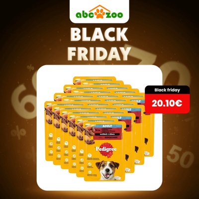 Pedigree Adult s hovädzím a jahňacím v šťave 24 x 100 g