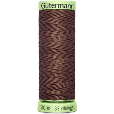 Nit PES Gütermann JEANS - extra silná 30 (30m) barva 446 - hnědá