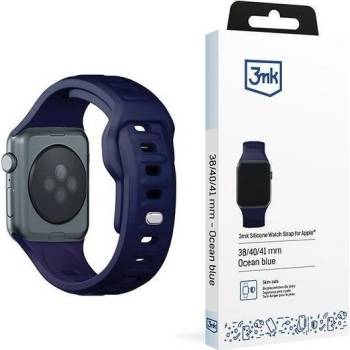 3MK силиконова каишка за Apple Watch 38/40/41 мм, тъмносиня (5903108565653) (5903108565653)