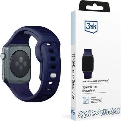 3MK силиконова каишка за Apple Watch 38/40/41 мм, тъмносиня (5903108565653) (5903108565653)