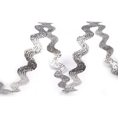 Hadovka lurex stříbrná 4mm