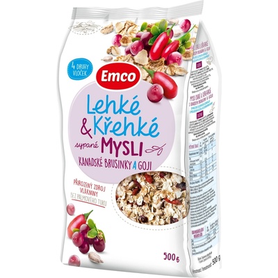 Emco Lehké & Křehké - kanadské brusinky a goji 500 g