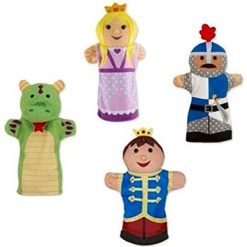 Melissa & Doug Петрушки за куклен театър Melissa and Doug - Приятели от двореца, 4 броя (772190824)