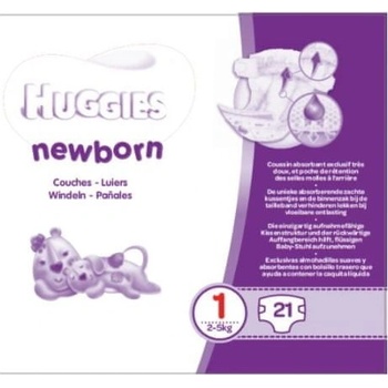 Huggies Newborn Baby velikost 1 2-5 kg 21 ks