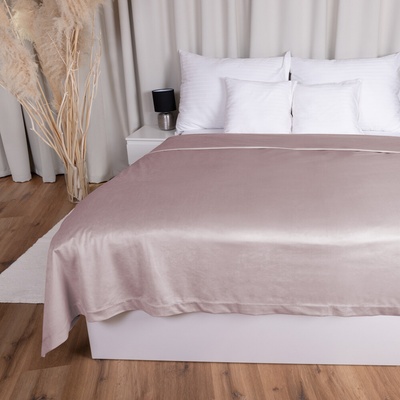 Biante přehoz na postel Zamatový Velvet Prémium SVP-002 Staroružový 220 x 240 cm