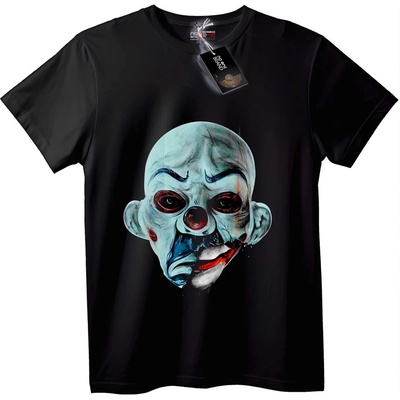 NOONEBRAND Тениска с Плашещ Клоун - S, Black