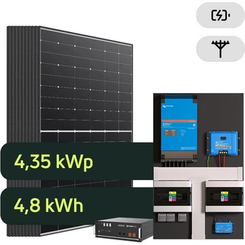 Ecoprodukt Hybrid Victron 4,35kWp 4,8kWh 1-fáz