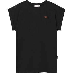 DEDICATED Дамска тениска DEDICATED Women's T-Shirt Visby Croissant EMB T-shirt - Black (916-7286-0114)