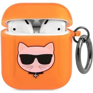 Karl Lagerfeld Калъф Karl Lagerfeld KLA2UCHFO за AirPods, оранжев Choupette (KLA2UCHFO)