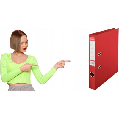 Esselte pákový zakladač A4 5 cm Standard červený