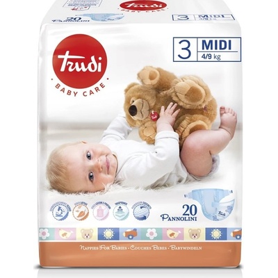 Trudi Baby Dry Fit Medium 4-9 kg 20 ks