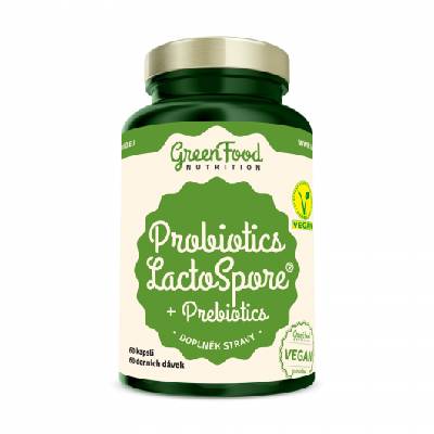 GreenFood Probiotika LactoSpore® + Prebiotics 60 kapsúl