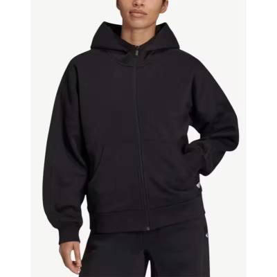 Adidas Sportswear Studio Lounge Fleece Full-Zip Hoodie Black