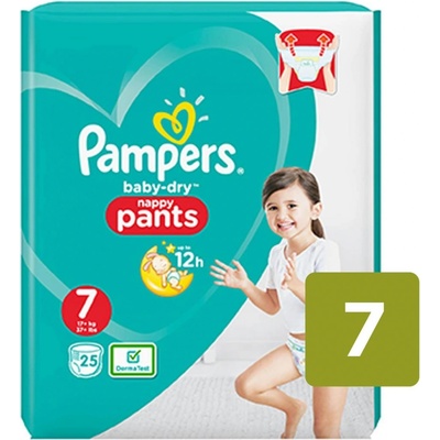PAMPERS Active Baby Pants 7 25 ks