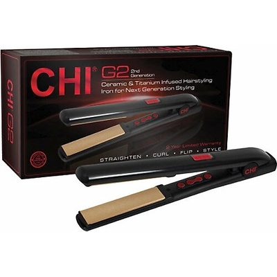 CHI G2 2nd Gen Ceramic Hairstyling Iron Auto Shut-Off Čierna