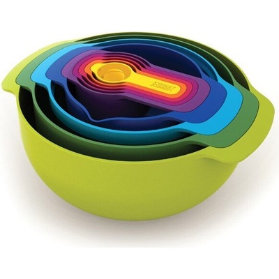 Joseph Joseph Кухненски купи и мерителни чаши Nest 9 Plus зелени (40031)