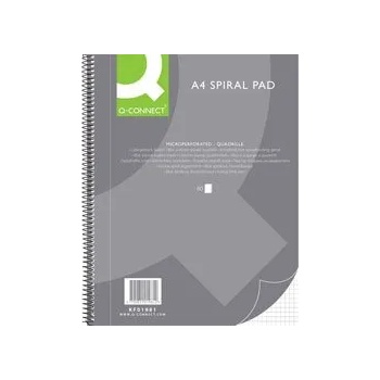 Image 1 of Q-CONNECT Тетрадка със спирала и тв. корица А4 80л. квадратчета