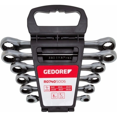 Gedore RED sada oboustraných ráčnových klíčů 6dílná R07405006