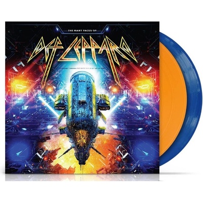 DEF LEPPARD - The Many Faces Of Def Leppard - Limited Blue/Orange LP