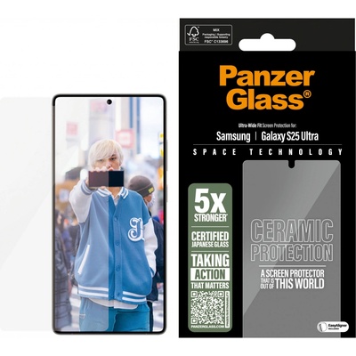 PanzerGlass tvrzené sklo Ceramic, Samsung Galaxy S25 Ultra PGRUWFCG38488 – Zboží Živě