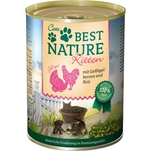 Best Nature Kitten hydinové srdcia a ryža 6 x 400 g