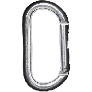 Kong Карабинер с щифт Kong Oval Alu Snapgate carabiner - Silver - размер Straight Gate (322-0108-0111)