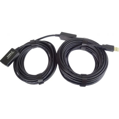 PremiumCord USB 2.0 repeater a prodlužovací kabel A/M-A/F 15m