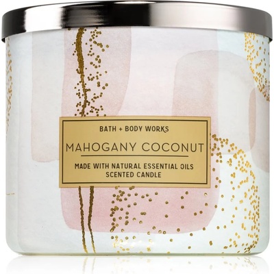 Bath & Body Works Mahogany Coconut ароматна свещ II. 411 гр