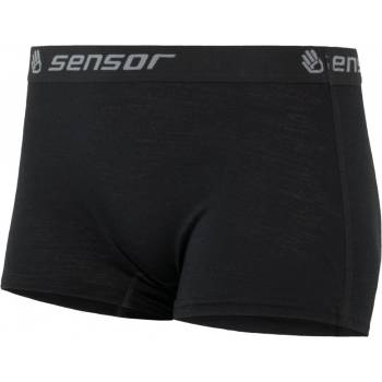 Sensor Merino Wool Active kalhotky s nohavičkou černá