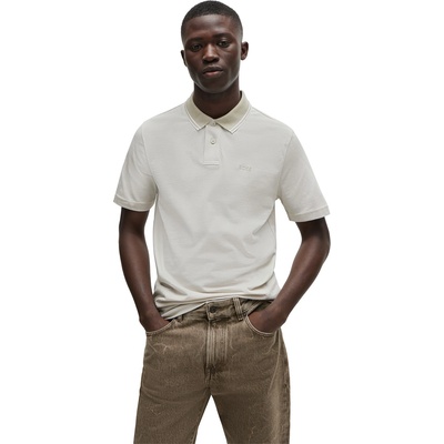 Boss Блуза с яка Boss Men's Peoxfordnew Short-Sleeve Polo Shirt - Light Beige 271