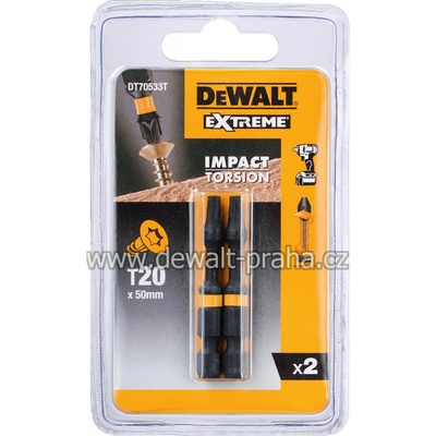 DeWALT Torzní šroubovací bit TORX T20 2 x , EXTREME - DT70533T