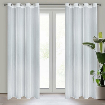 Takoy Záclona MIREA z hladkej lesklej látky, polopriehľadná 140 x 260 cm-HF-428481 | 140 x 260 cm