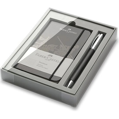FABER-CASTELL 1206/1496230 Ambition Precious Resin Dárkový set Kuličkové pero černé
