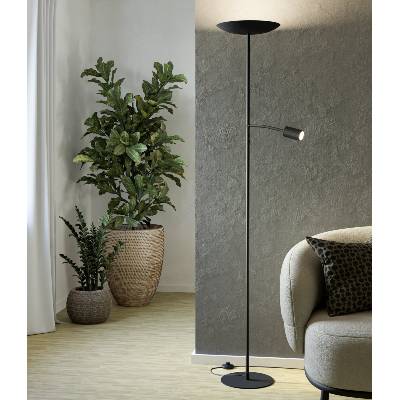 EGLO 901977 - Димируема LED подова лампа CONIVARINO LED/26, 5W/230V +LED/4W черна (EG901977)