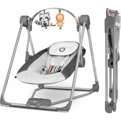 Lionelo Dětské houpací křesílko Otto Cozy Grey 144271