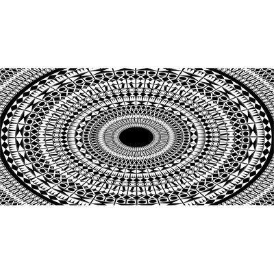 Fotoobraz na skle ornamenty kruh 100x50 cm