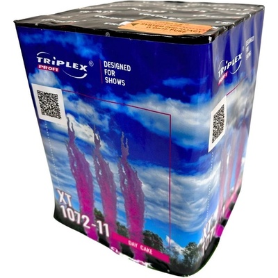 Denní dýmový ohňostroj RŮŽOVÝ 25 ran 30 mm