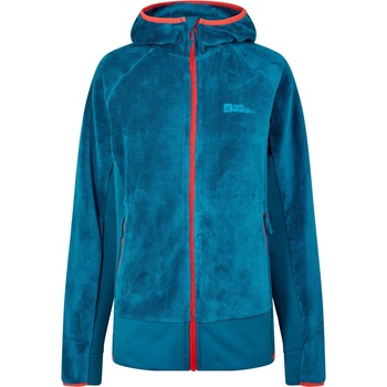 Jack Wolfskin Women's JW Rotwand Hooded Full-Zip Fleece - Blue