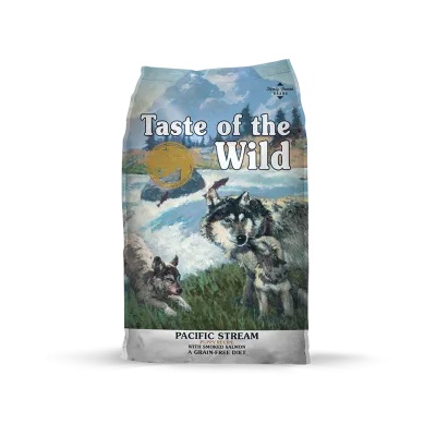 Diamond Pet Foods Taste of the Wild Pacific Stream Puppy Intl - Премиум суха храна за подрастващи кученца с пушена сьомга, 2 кг