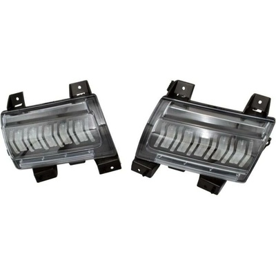 Sada LED blinkrů a obrysových světel, Čistý, Přední, Sport, Jeep Wrangler JL, Jeep Gladiator JT