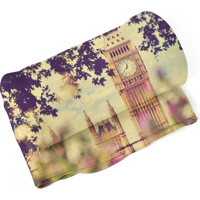 Sablio Londýn Big Ben Flowers Deka 150x120