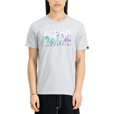 Alpha Industries Nebula T tričko pánske Pastel Grey