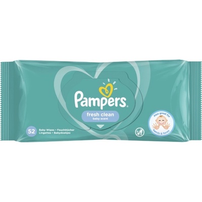 Pampers Fresh Clean vlhčené ubrousky pro děti 52 ks