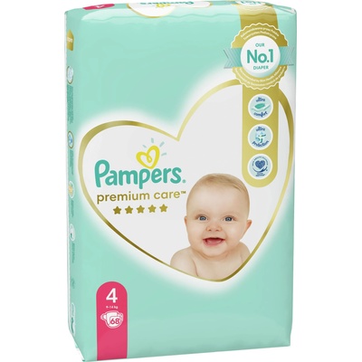 Pampers Бебешки пелени Pampers - Premium Care 4, 68 броя (1007000123)