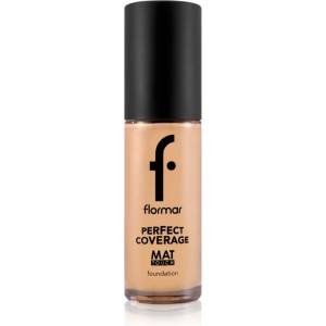 Flormar Perfect Coverage Mat Touch Foundation матиращ фон дьо тен за комбинирана към мазна кожа цвят 303 Classic Beige 30ml